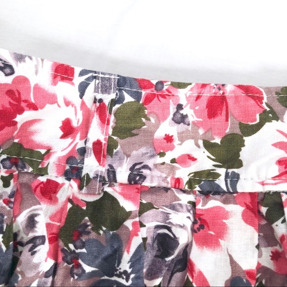 Floral Skirt Pleated with Belt Loops Circle Medium - Picture 2 of 3